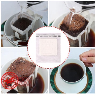 50 piezas portátil colgante oreja goteo filtro de café papel bolsa de café filtro de goteo filtro Espresso papel R9C0