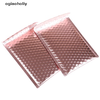 ogiaoholiy 10pcs 15x20 + 4 cm burbuja de oro rosa envolver bubble mailer voor gift co