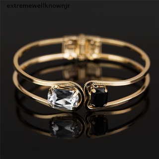 ewjr pulsera de diamantes de imitación de cristal chapado en oro para mujer brazalete brazalete joyería nuevo