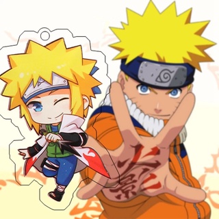 Pewany acrílico Naruto llaveros llavero Naruto colgante Anime llaveros Uchiha Itachi Kakashi joyería de dibujos animados Sakura Sasori hombres llavero (8)