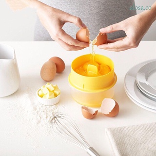 alosa conveniente herramienta de cocina única yema de huevo separador de clara de huevo separador de yemas de gran capacidad filtro de yema de cocina gadget hogar hornear accesorios de hornear divisor de huevo/multicolor