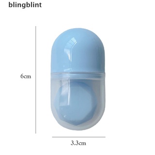 [bling] estuche portátil de color sólido mini cápsula compacta para lentes de contacto (6)