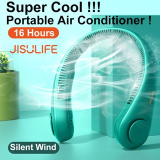 isulife-mini ventilador de cuello portátil, sin aspas, usb, recargable, ventilador para deportes al aire libre, ventilación, portátil, refrigeración
