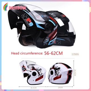 [RAINBOW] Casco de cara completa de motocicleta Dual viseras ligeras ABS ventilación de aire moto Touring Motocross Helm deportes