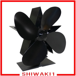 [SHIWAKI1] Ventilador de estufa de madera de 4 cuchillas alimentado por calor Eco chimenea ventilador quemador de registro de ahorro de combustible