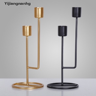 Yijiangnanh Metal Candle Holder Simple Golden Wedding Decoration Bar Party Living Room Hot (4)