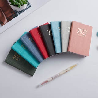 (en Stock) Mini cuaderno 2022 A7 Mini cuaderno de 365 días portable Agenda Semanal planificador cuadernos papelería oficina Material Escolar (mez) (5)