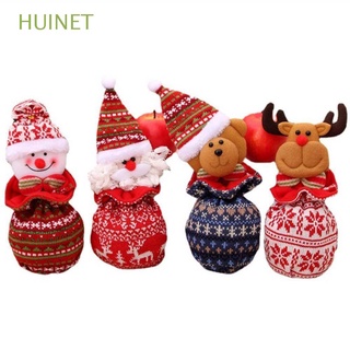 Huinet Bolsa De cordón temática De santa claus muñeco De nieve Para decoración De navidad/fiesta/Festival (1)