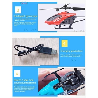Gesto de inducción Mini RC avión helicóptero niños juguete volador con helicóptero de luz de tres colores (3)