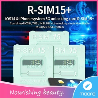 MOORE 2020 R-SIM15 + Nano Desbloquear Tarjeta RSIM Para iPhone 12 11 Pro XS MAX XR X 8 7 6s
