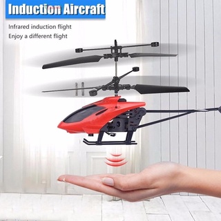 Gesto de inducción Mini RC avión helicóptero niños juguete volador con helicóptero de luz de tres colores (6)