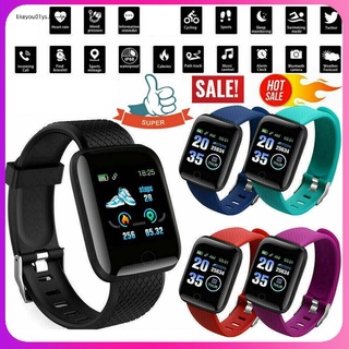 116 plus pulsera inteligente pantalla a color pulsera de ritmo cardíaco deportes fitness paso respiración luz impermeable movimiento smartwatch
