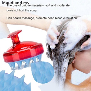 [Maudland] 1 pieza de silicona para cuero cabelludo champú ducha lavado masajeador masajeador cepillo peine MY