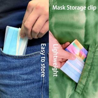 5/10PC Promotion Reusable Mask Clip Storage Clip Portable Foldable Temporary Clip Transparent Mask Storage Box Storage Tool (3)