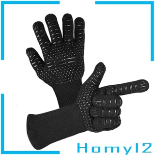 [HOMYL2] Guantes de barbacoa, guantes de cocina resistentes al calor, guantes de barbacoa para horno, cocina, hornear, parrilla, resistente al calor