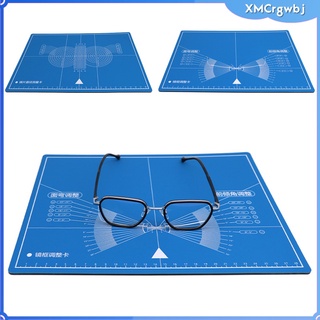 gafas de ajuste de marco de la lente de diámetro de la almohadilla de medición de la tarjeta de prueba accesorio (3)