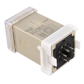 dh48s-1z digital led relé de tiempo programable temporizador interruptor 0.01s-99h ac 220v con base de zócalo (3)