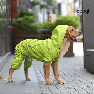 spyg - impermeable para perros, transpirable, impermeable, poliuretano, gran mascota, perro de cuatro patas, para salir (3)