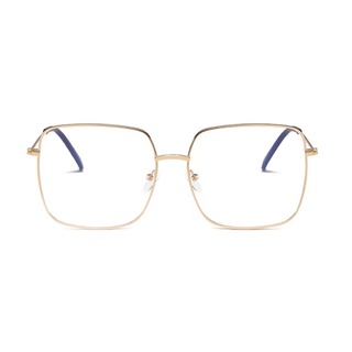 LA moda hombres mujeres Retro Metal marco cuadrado gafas ópticas gafas gafas Anti-azul luz gafas (3)