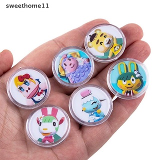 【sweet】 6Pcs/set Switch Animal Crossing Sanrio Series Round NFC Tag Cards Game Cards .