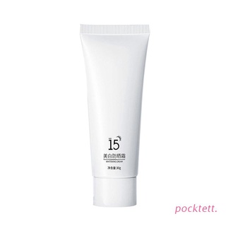 pockt 30g spf15 facial cuerpo blanqueamiento protector solar crema libre de aceite anti oxidante refrescante hidratante impermeable anti-envejecimiento (1)