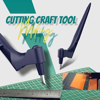 yourrose Craft herramientas de corte de 360 grados giratorio cuchillo utilidad pluma de corte de papel pluma cuchillo de talla