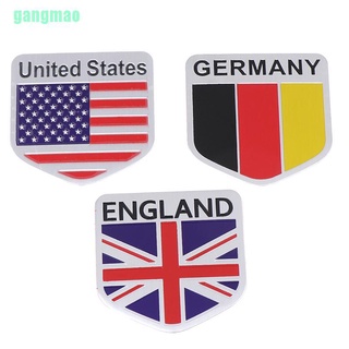 【mao】United States USA Flag Aluminum alloy Emblem Badge Sticker Motorcycle Auto Decor