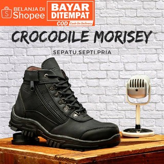 Zapatos de seguridad para hombre cocodrilo MORISEY botas negro punta de hierro trabajo senderismo proyecto -