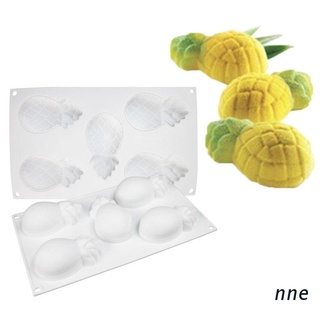 nne. 5 Cavity Pineapple Silicone Mold for Baking Chocolate Mousse Cake Ice Cream French Dessert Pastry Mould