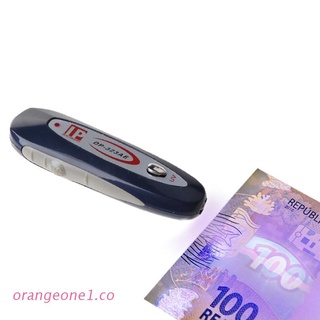 Naranja 2 En 1 Portátil Mini Detector De Dinero Falso Efectivo Moneda Comprobador De Billetes Probador Con Luz Magnética Y UV Para USD