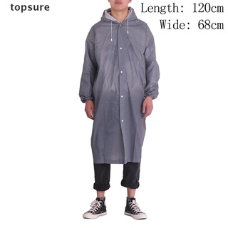 topse impermeable chaqueta de lluvia poncho capa transparente capucha botones protección de lluvia.