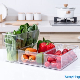 Cubos De Almacenamiento De Alimentos De Plástico Apilable Organizador De Refrigerador Con Asas Para Despensa Nevera Congelador Cocina lampring (1)