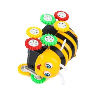 sprenkel colorido coche de juguete eléctrico vehículos de juguete tumbling coche regalo 360 grados niño de dibujos animados divertido abeja animal modelo de juguete/multicolor (4)
