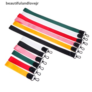 [beautifulandlovejr] correas de teléfono móvil de color sólido llavero etiqueta cuello cordones tarjeta de identificación colgar cuerda