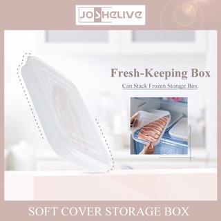 Transparent PE soft cover can be overlapped with seafood, fish and meat frozen preservation box, refrigerator fresh vegetables finishing and storage box EPH