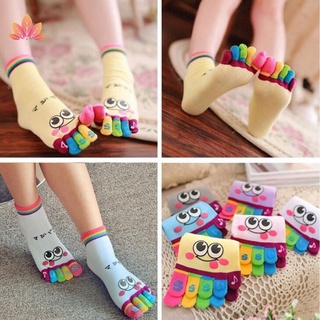 1 par de calcetines surtidos para niñas/calcetines de alta calidad para niños HK/calcetines de dedo del pie lindos de dibujos animados para niña JP4MY