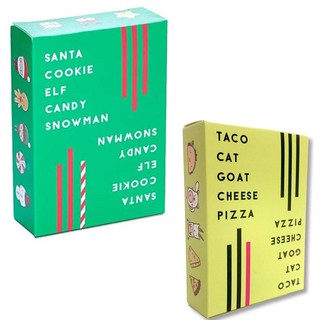 Taco gato queso de cabra Pizza Santa Cookie Elf Candy juegos de cartas
