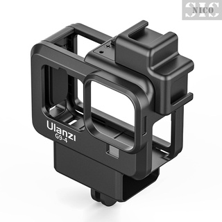 Sis Ulanzi G9-4 cámara de acción jaula de vídeo de plástico Vlog caso de protección con doble montaje de zapata fría 52 mm adaptador de filtro de extensión accesorio de reemplazo para GoPro Hero 9