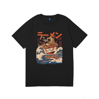Harajuku camiseta de los hombres 2021 verano Hip Hop camisetas de fideos barco de dibujos animados Streetwear camisetas de manga corta Casual Top Tee