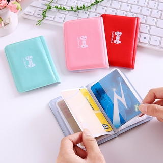 Lindo arco Card12Card slotspvcmujer Color sólido titular de la tarjeta de moda estilo Simple abrazadera de tarjeta