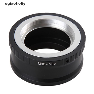 ogiaoholiy m42-nex adaptador de lente para lente m42 e-mount nex3 nex5 nex7 nex-f3 co