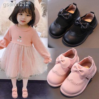 Nuevo cómodos zapatos de princesa con nudo de arco para niños y niñas (1)