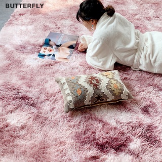 [mariposa] Alfombra Shaggy Tie-dye impreso de felpa piso esponjoso alfombra de área alfombra sala de estar alfombras (3)