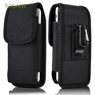 ROSANE Nylon Mobile Phone Bags For Phone Pouch Wallet Case Phone Pouch Vertical Waist Bag Black With Belt Clip Cell Phone Holster/Multicolor