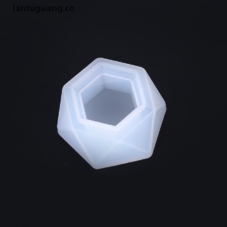 lantuguang: molde de silicona para maceta, resina epoxi, bricolaje, portavelas, herramientas de joyería [co] (2)