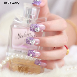 ljc95wery 24 xred púrpura uñas falsas arte consejos acrílico uñas falsas cubierta completa manicura venta caliente