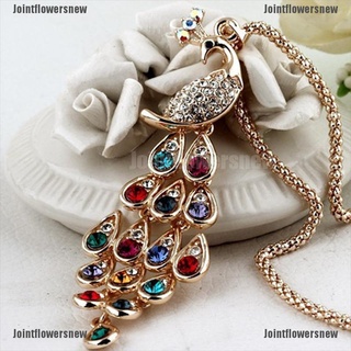 [JFN] nuevos collares de cristal coloridos de pavo real de moda para mujer [Jointflowersnew]