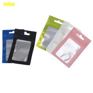 valley 20 bolsas de aluminio resellables con cierre de cremallera mylar bolsas de almacenamiento de alimentos paquete mnzm