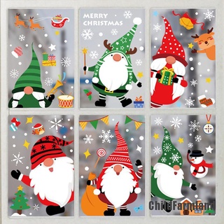 [ChildFarmland] 2022 pegatinas para ventana de navidad, feliz navidad, decoraciones para el hogar, Santa Claus