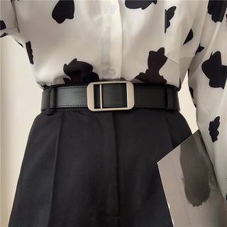 Cinturón sin perforaciones Unisex que combina con todo el Cinturón de los vaqueros Red de moda de los hombres Simple de moda Pantalones sin agujeros cinturón de las mujeres